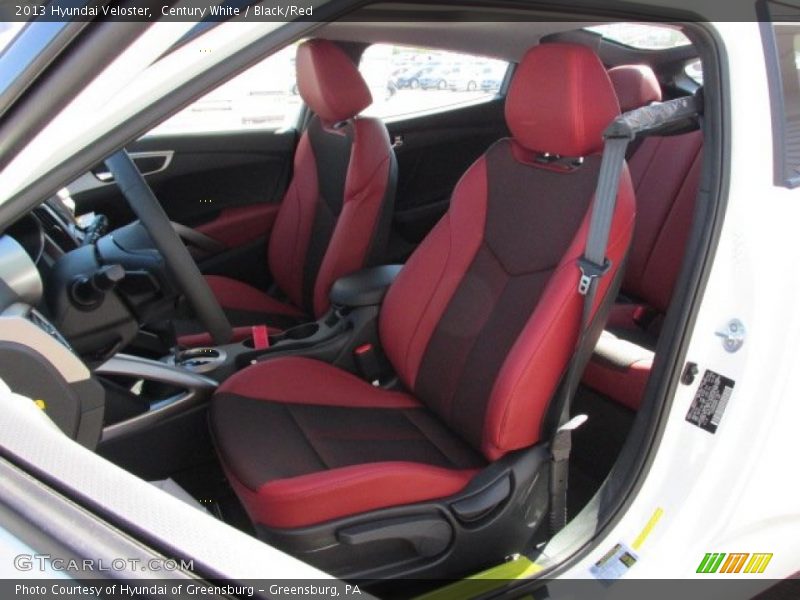 Century White / Black/Red 2013 Hyundai Veloster