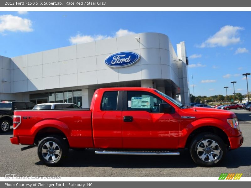 Race Red / Steel Gray 2013 Ford F150 STX SuperCab