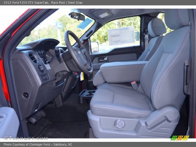 Race Red / Steel Gray 2013 Ford F150 STX SuperCab