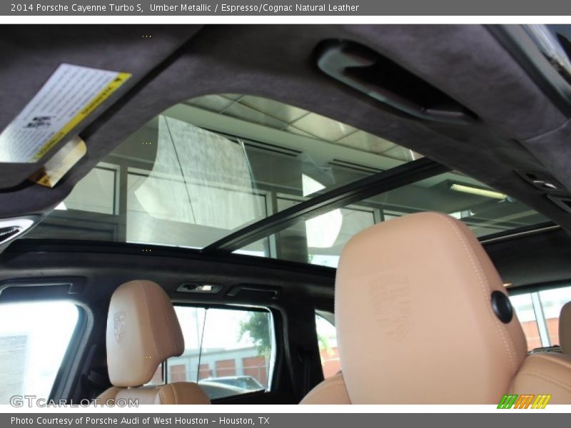 Umber Metallic / Espresso/Cognac Natural Leather 2014 Porsche Cayenne Turbo S