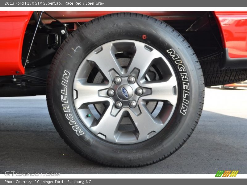 Race Red / Steel Gray 2013 Ford F150 STX SuperCab