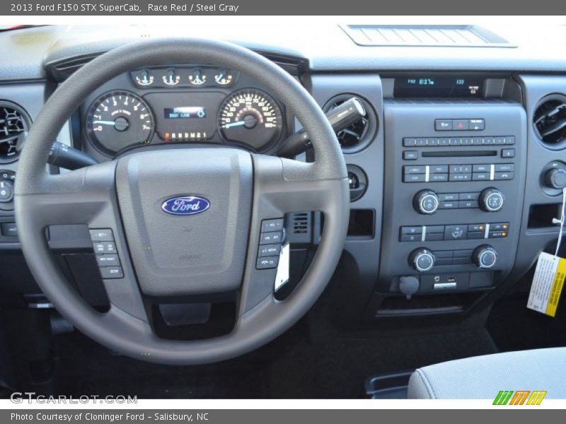 Race Red / Steel Gray 2013 Ford F150 STX SuperCab