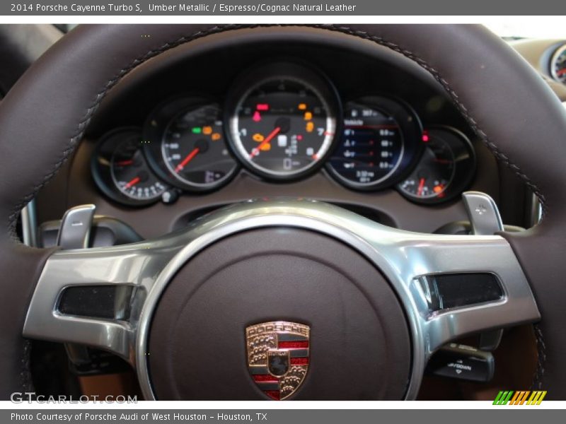 Umber Metallic / Espresso/Cognac Natural Leather 2014 Porsche Cayenne Turbo S