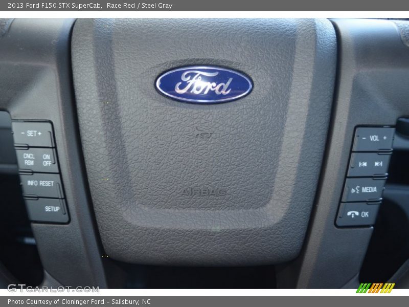 Race Red / Steel Gray 2013 Ford F150 STX SuperCab