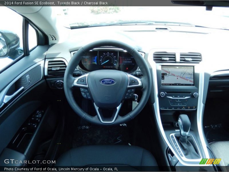 Tuxedo Black / Charcoal Black 2014 Ford Fusion SE EcoBoost
