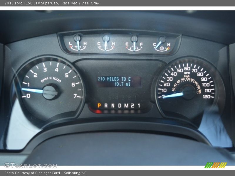 Race Red / Steel Gray 2013 Ford F150 STX SuperCab