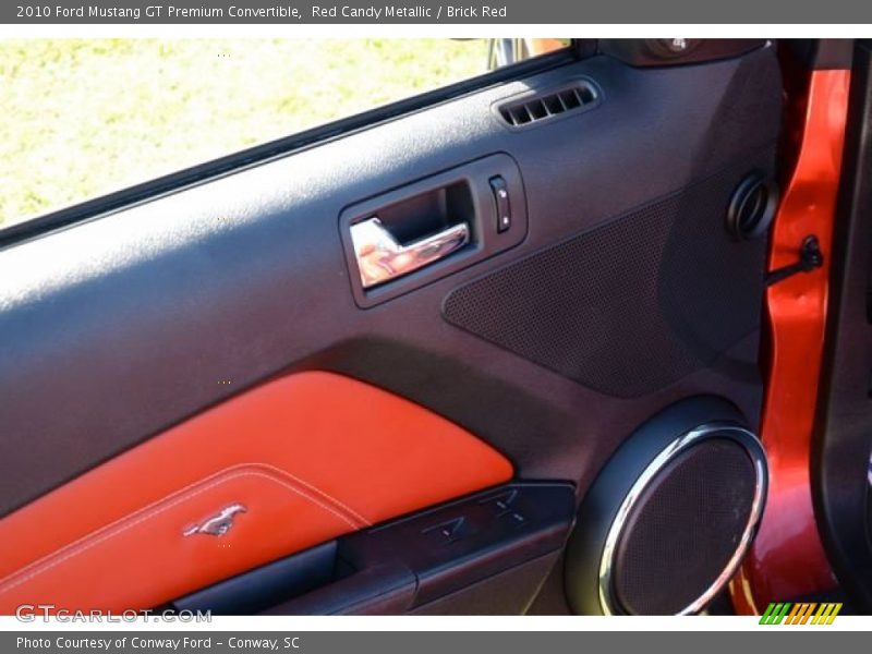 Red Candy Metallic / Brick Red 2010 Ford Mustang GT Premium Convertible
