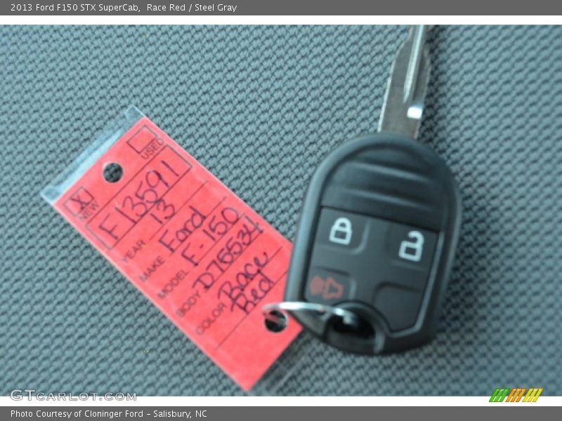 Race Red / Steel Gray 2013 Ford F150 STX SuperCab