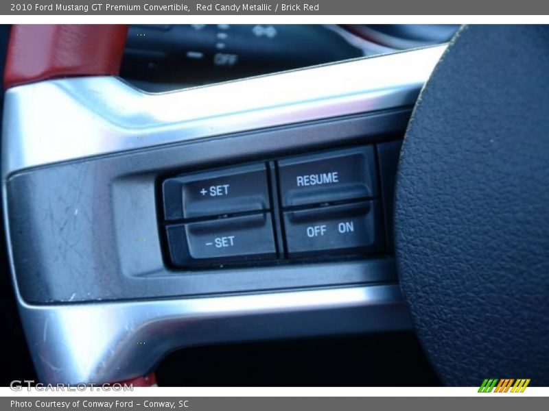 Red Candy Metallic / Brick Red 2010 Ford Mustang GT Premium Convertible