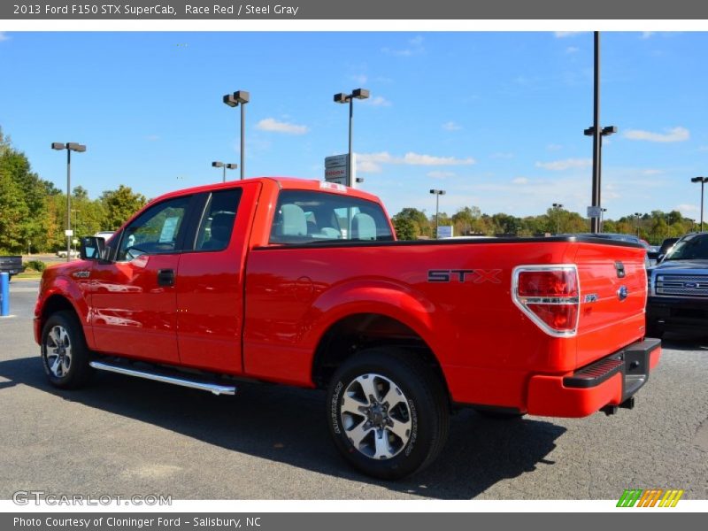 Race Red / Steel Gray 2013 Ford F150 STX SuperCab