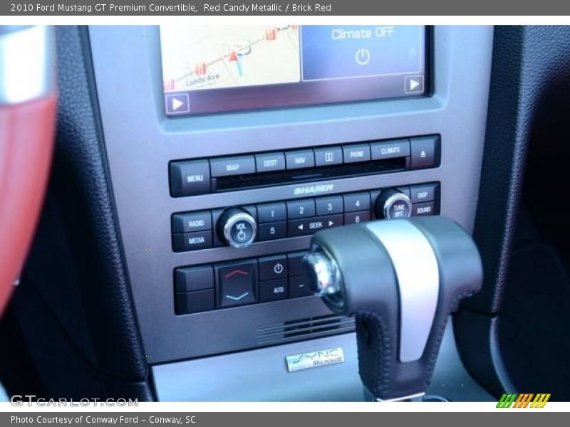 Red Candy Metallic / Brick Red 2010 Ford Mustang GT Premium Convertible