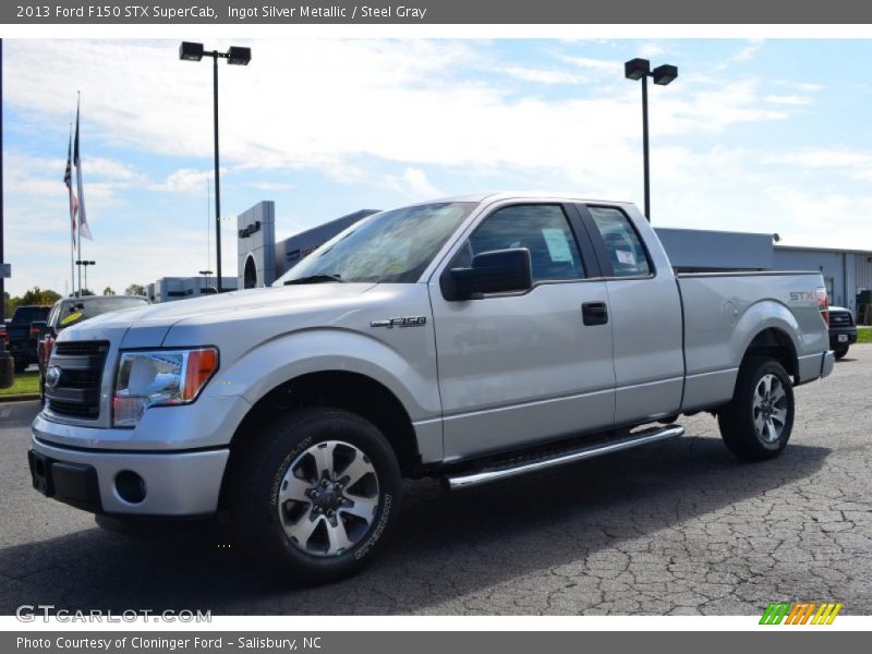 Ingot Silver Metallic / Steel Gray 2013 Ford F150 STX SuperCab