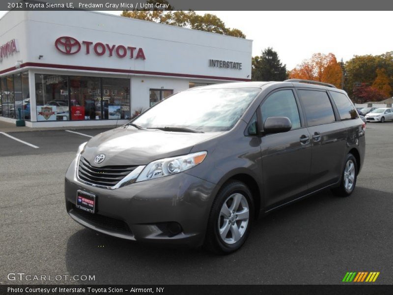 Predawn Gray Mica / Light Gray 2012 Toyota Sienna LE