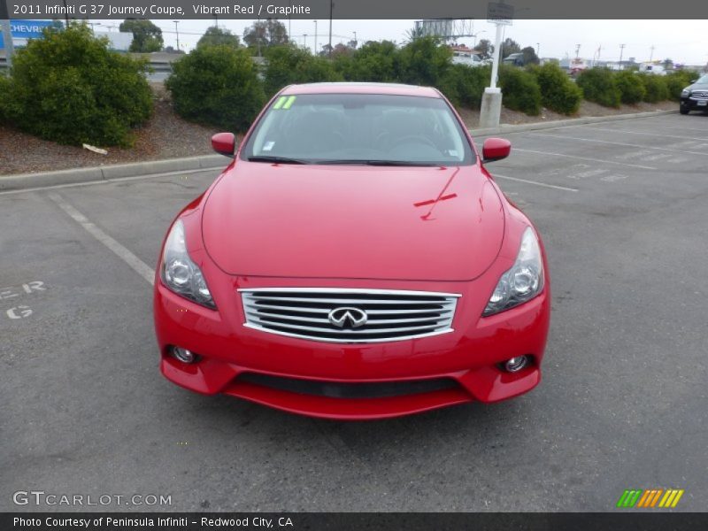 Vibrant Red / Graphite 2011 Infiniti G 37 Journey Coupe