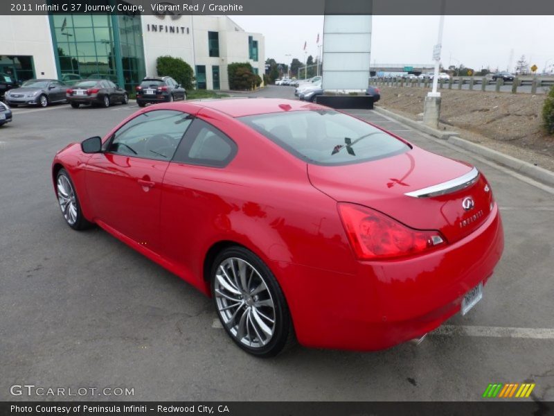 Vibrant Red / Graphite 2011 Infiniti G 37 Journey Coupe