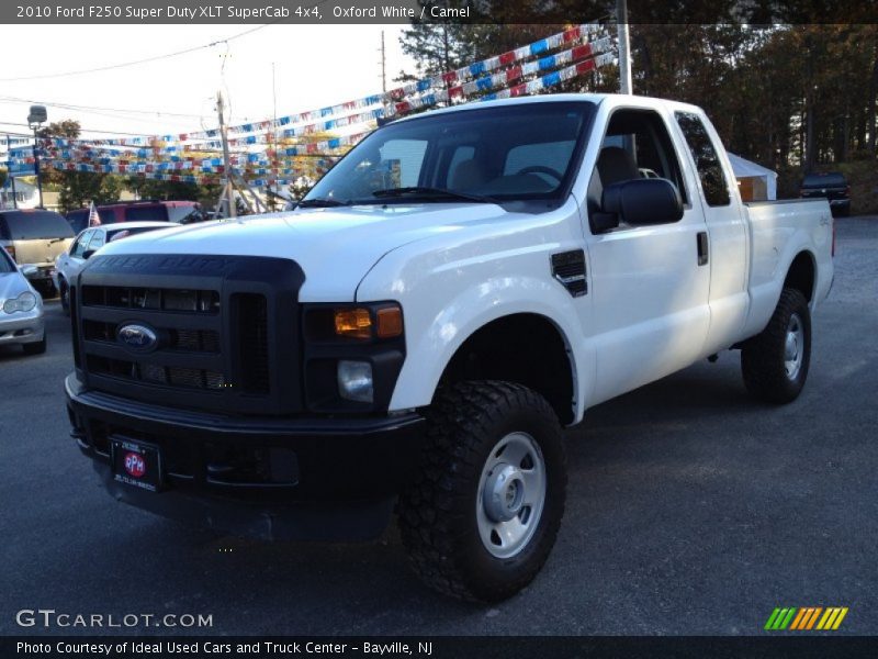 Oxford White / Camel 2010 Ford F250 Super Duty XLT SuperCab 4x4