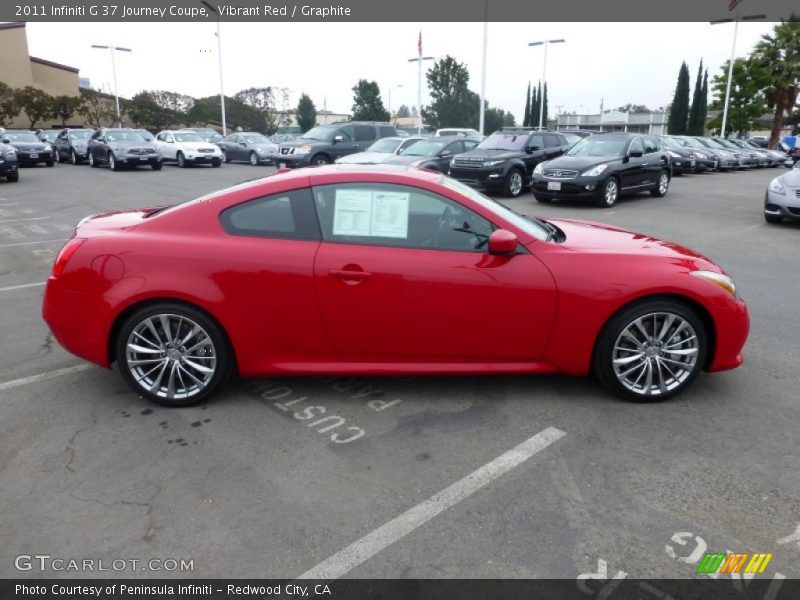 Vibrant Red / Graphite 2011 Infiniti G 37 Journey Coupe
