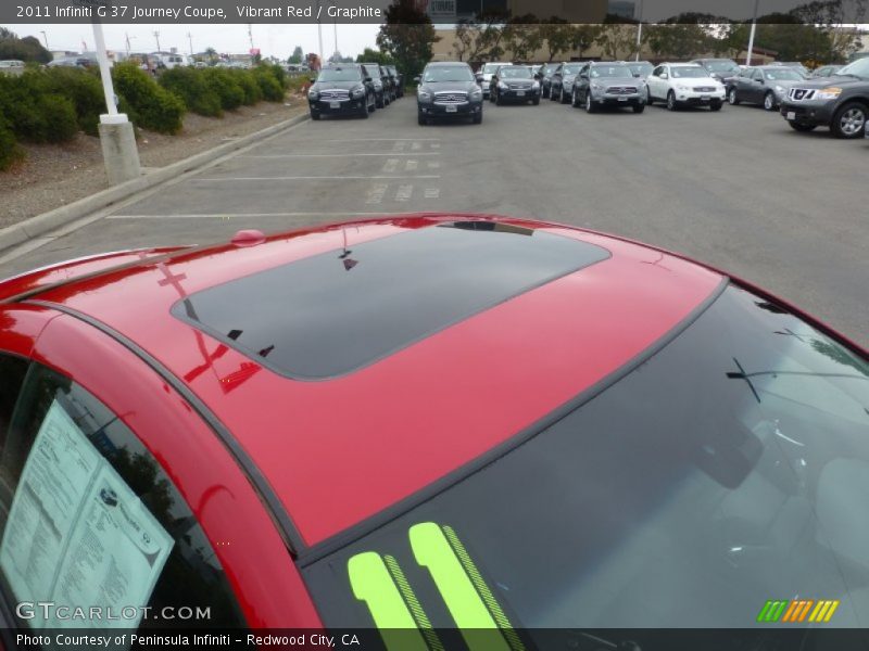 Vibrant Red / Graphite 2011 Infiniti G 37 Journey Coupe