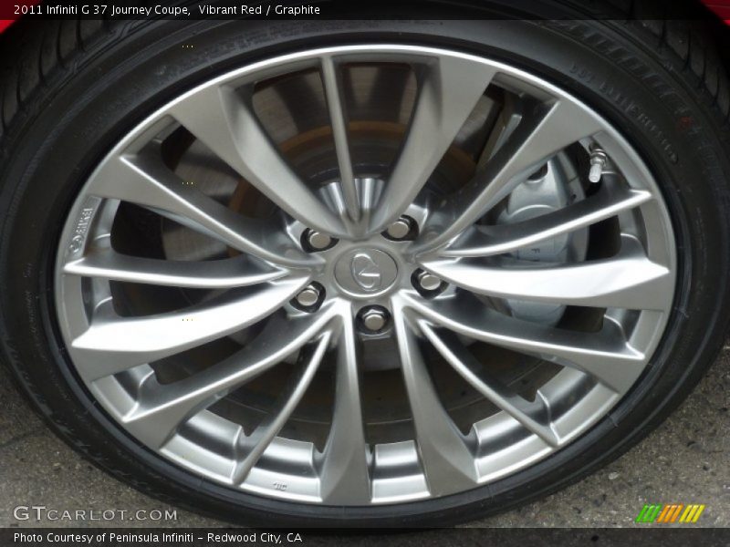 Vibrant Red / Graphite 2011 Infiniti G 37 Journey Coupe