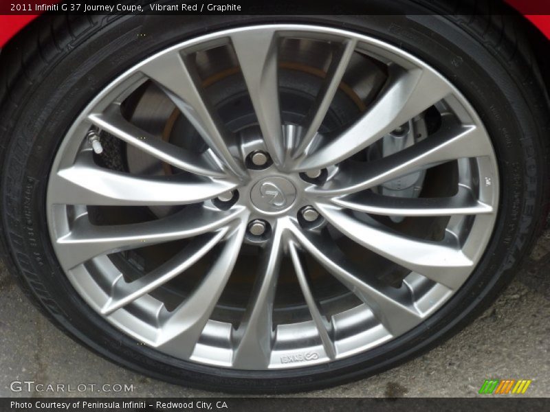 Vibrant Red / Graphite 2011 Infiniti G 37 Journey Coupe