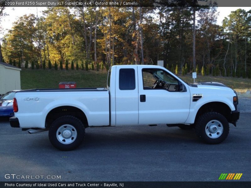 Oxford White / Camel 2010 Ford F250 Super Duty XLT SuperCab 4x4