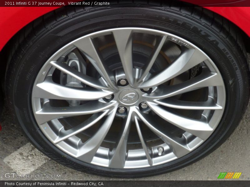 Vibrant Red / Graphite 2011 Infiniti G 37 Journey Coupe
