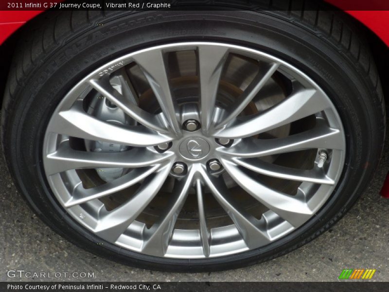 Vibrant Red / Graphite 2011 Infiniti G 37 Journey Coupe