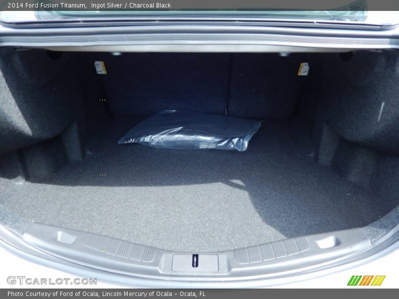 Ingot Silver / Charcoal Black 2014 Ford Fusion Titanium