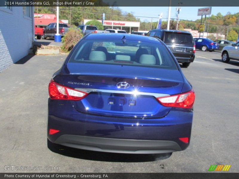 Indigo Blue Pearl / Gray 2014 Hyundai Sonata GLS