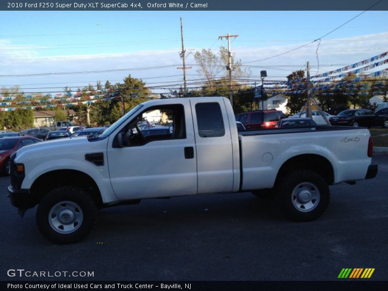 Oxford White / Camel 2010 Ford F250 Super Duty XLT SuperCab 4x4