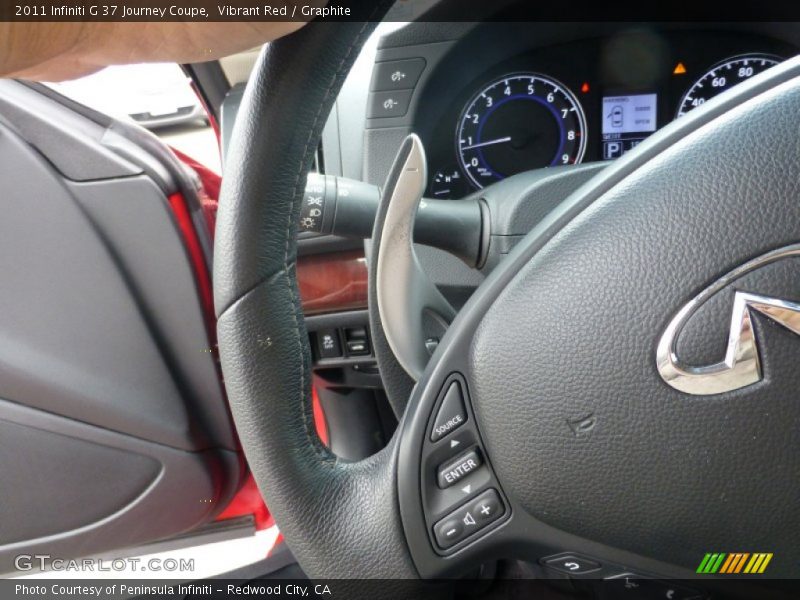Vibrant Red / Graphite 2011 Infiniti G 37 Journey Coupe