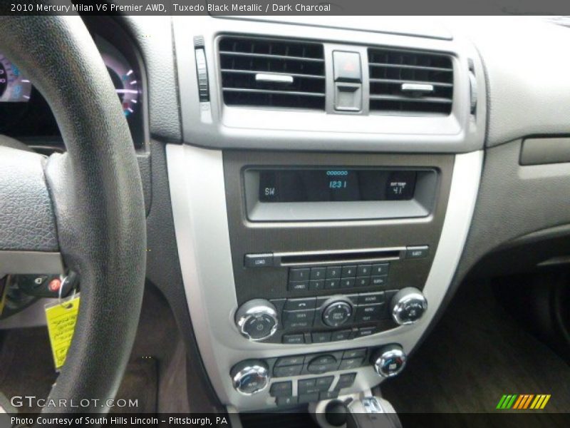 Tuxedo Black Metallic / Dark Charcoal 2010 Mercury Milan V6 Premier AWD