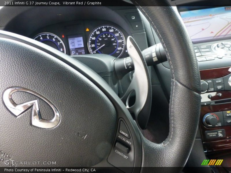 Vibrant Red / Graphite 2011 Infiniti G 37 Journey Coupe