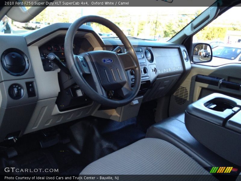 Oxford White / Camel 2010 Ford F250 Super Duty XLT SuperCab 4x4