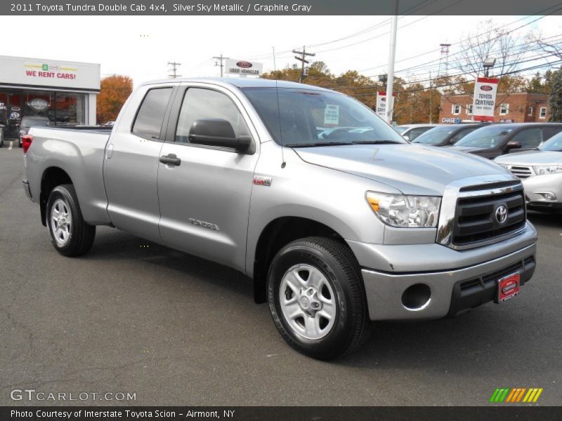 Silver Sky Metallic / Graphite Gray 2011 Toyota Tundra Double Cab 4x4