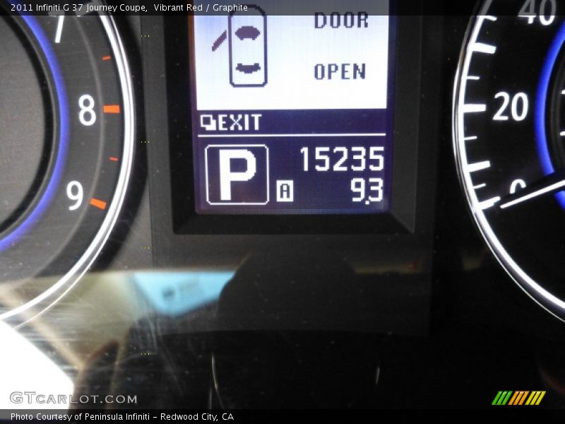 Vibrant Red / Graphite 2011 Infiniti G 37 Journey Coupe