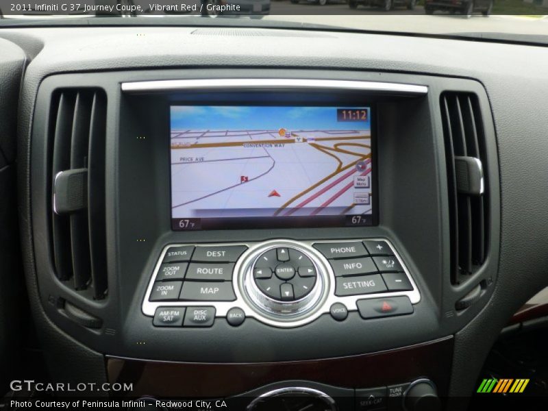 Vibrant Red / Graphite 2011 Infiniti G 37 Journey Coupe