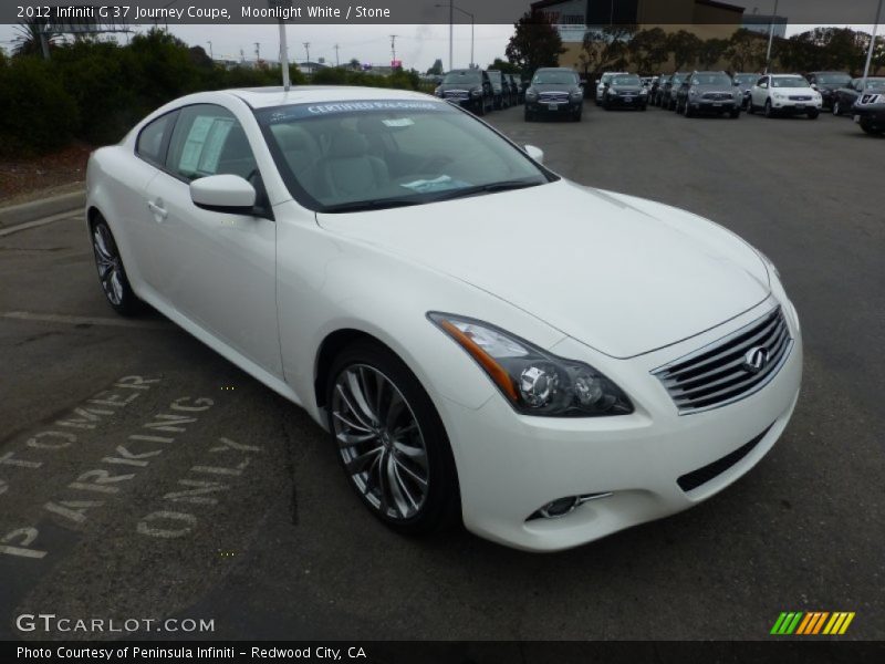 Moonlight White / Stone 2012 Infiniti G 37 Journey Coupe