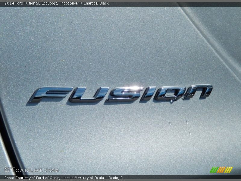 Ingot Silver / Charcoal Black 2014 Ford Fusion SE EcoBoost