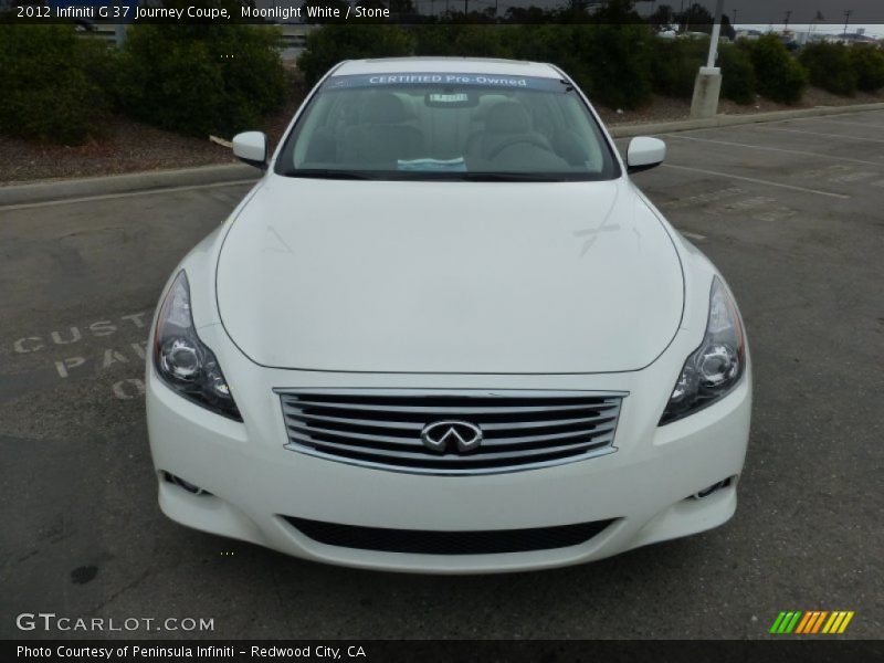Moonlight White / Stone 2012 Infiniti G 37 Journey Coupe