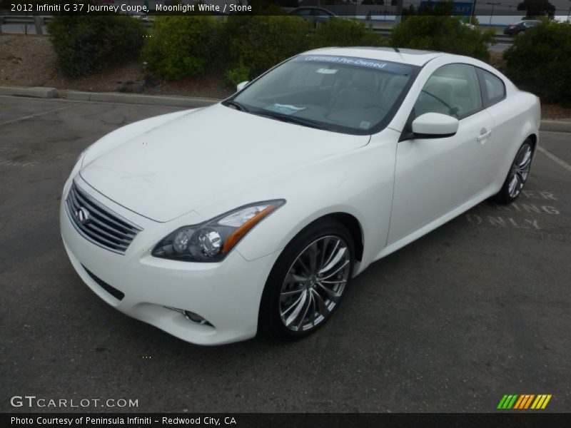 Moonlight White / Stone 2012 Infiniti G 37 Journey Coupe