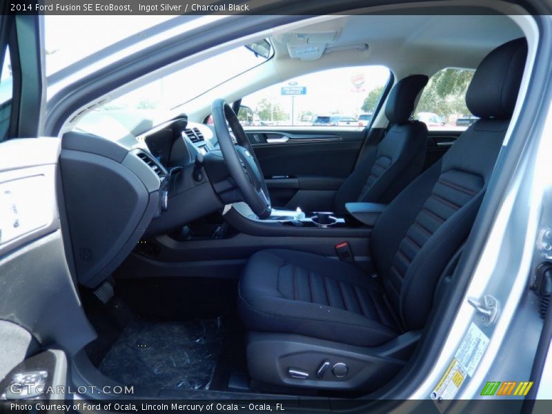 Ingot Silver / Charcoal Black 2014 Ford Fusion SE EcoBoost