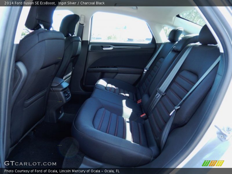 Ingot Silver / Charcoal Black 2014 Ford Fusion SE EcoBoost