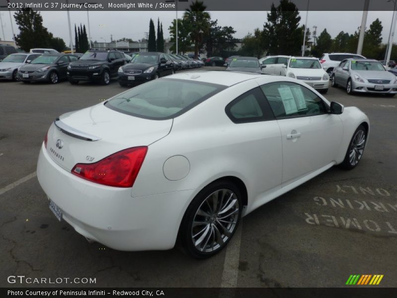 Moonlight White / Stone 2012 Infiniti G 37 Journey Coupe