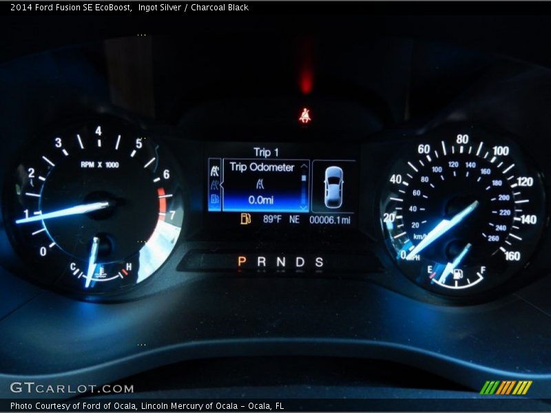 Ingot Silver / Charcoal Black 2014 Ford Fusion SE EcoBoost