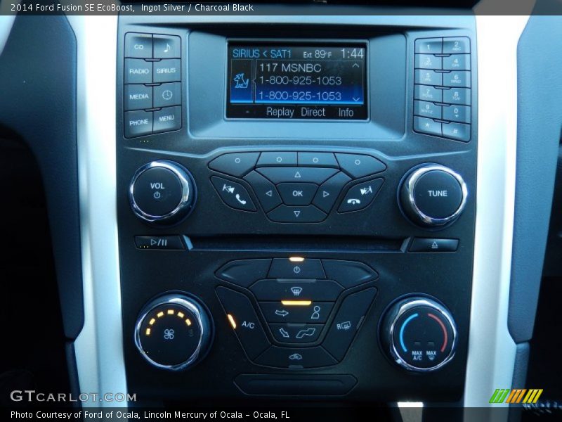 Ingot Silver / Charcoal Black 2014 Ford Fusion SE EcoBoost
