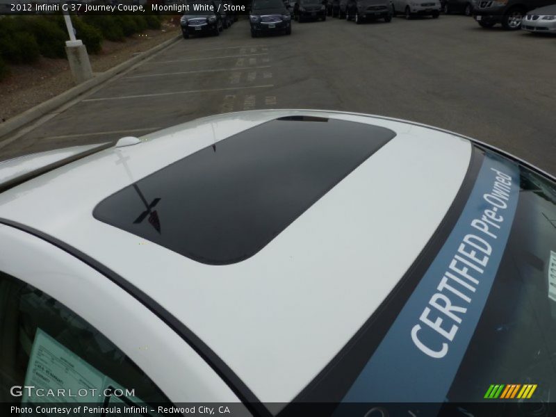 Moonlight White / Stone 2012 Infiniti G 37 Journey Coupe