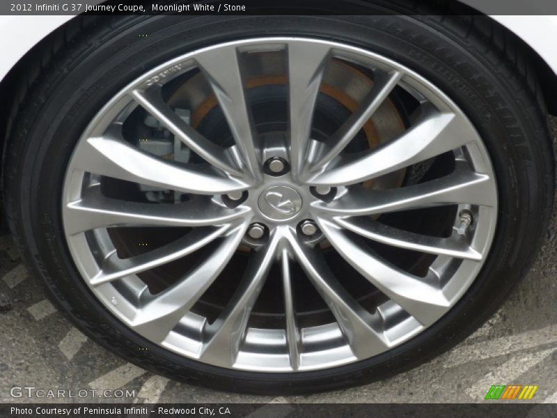 Moonlight White / Stone 2012 Infiniti G 37 Journey Coupe