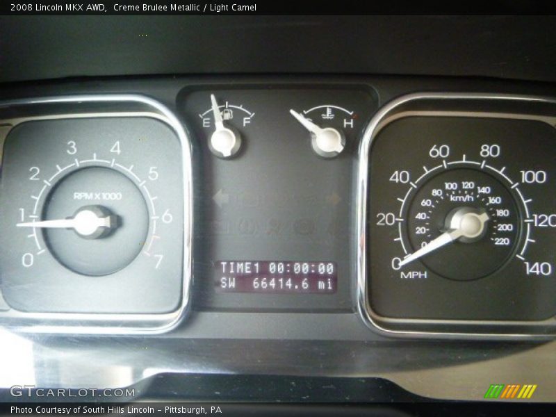 Creme Brulee Metallic / Light Camel 2008 Lincoln MKX AWD