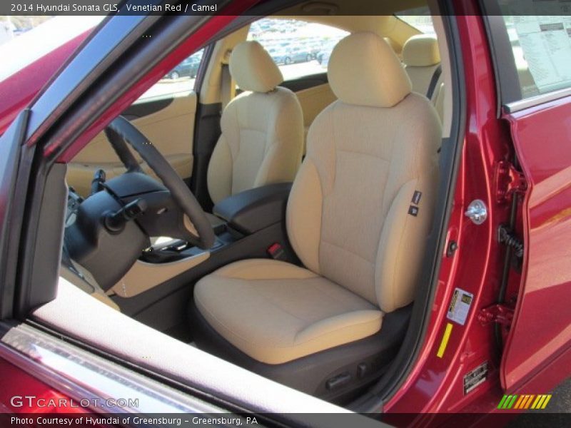 Venetian Red / Camel 2014 Hyundai Sonata GLS